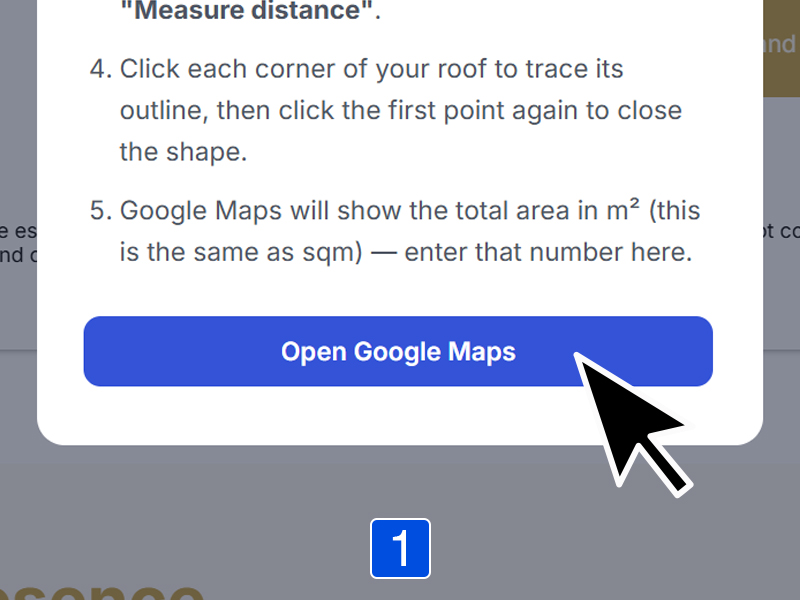 Step 1: Click Open Google Maps